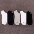 3 Pairs Of Nylon & Cotton Ankle Socks - Cycle Random Colors.