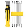 6hl1 Set Security Anti-Tamper Magnetic Screwdriver Bit Hex Torx Screw Head Flat Head Hand Tool.