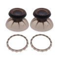 TingDong For Sony  Dualsense 5 PS5 Controller 3D Analog Mushroom Cap Thumbstick Joystick Cover with Accent Rings Plastic. 