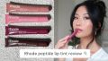 Rhode “The Peptide Lip Tint" shade number Espresso. 