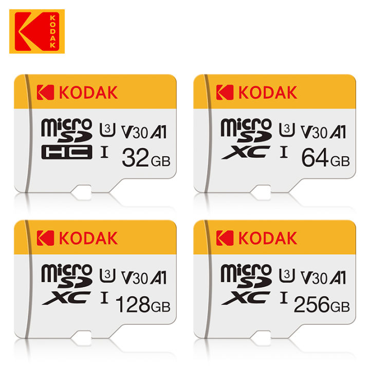 KODAK Mini Memory SD Card 256GB 128GB 64GB 32GB U3 V30 4K Full HD Micro ...