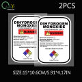 Hydrogen monoxide stickers for living room cute print fenders anime art kids cartoon stickers decoration home car decoration. 