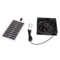 Solar Fan Solar Power Panel Exhaust Fan 15W Energy Saving Odor Removal Portable Solar Powered Air Extractor for Pet Houses RVs.