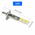 2pcs H1 LED Headlamp Bulb 6000k 55W High Low Beam White Headlight Fog Driving Light Daytime Running Bulb For Car Part.