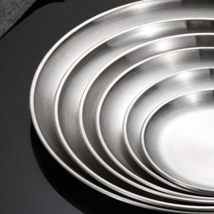 Korean%20Stainless%20Steel%20Disc%20Golden%20Cafe%20Tray%20Fruit%20Plate%20Cake%20Plate%20Bone%20Shallow%20Plate%20Snack%20Kitchen%20Home%20Outdoor%20Dinner%20Plate%20-%20Image%202