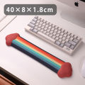 Mouse Pad Keyboard Rainbow Wrist Rest Memory Foam Silicone Ergonomic Mouse Pad for Desktop Office Computer Laptop Wrist Rest. 