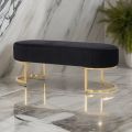 Skyrise- 3 Seater Luxury sofa sitting Stool With Metal Stand- sofa Chair Stool, customization. 