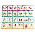 155pcs Wooden Jigsaw Creative Puzzle Board Set Colorful Baby Montessori Educational Learning DevelopingToys for Children Toys. 