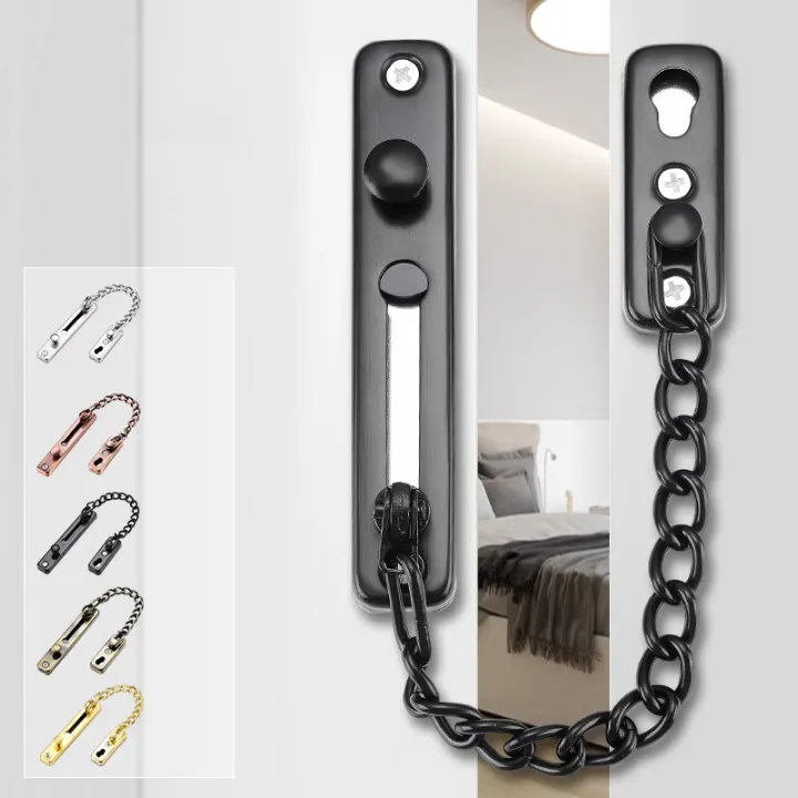 Security Lock With Chain Door Chain Lock Stainless Steel Security Chain Guard With Spring Anti ...