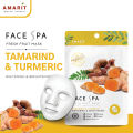 Amarit Fresh Fruit Mask Tamarind & Turmeric Brightens the Face |   1 Box Contains 10 Packets.. 