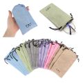 5/10/20Pcs Portable Linen Fabric Pouch For Sunglasses Bag Multi-Functional Eyeglasses Case Optical Glasses Lanyard Cloth Bags. 