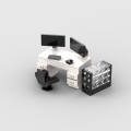 MOC Furniture Desktop Game Computer Table Desk Building Blocks Toys for Children Assemble Bricks Parts Educational Kids Toy Gift.