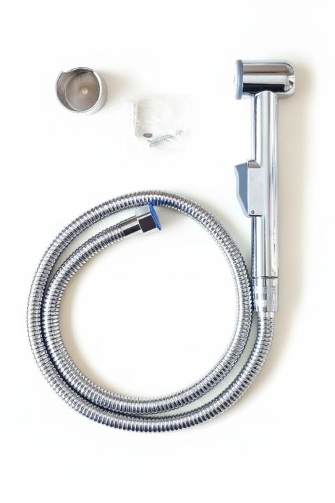 High-Pressure%20Bidet%20Muslim%20Shower%20Set%20%7C%20%F0%9F%9A%BF%201M%20Stainless%20Steel%20Hose%20(EPDM%20Inner)%20%7C%20Chrome%20Plated%20Plastic%20Hand%20Spray%20&%20Brass%20Forging%20Nut%20%7C%20Bathroom%20Health%20Faucet%20-%20Image%202