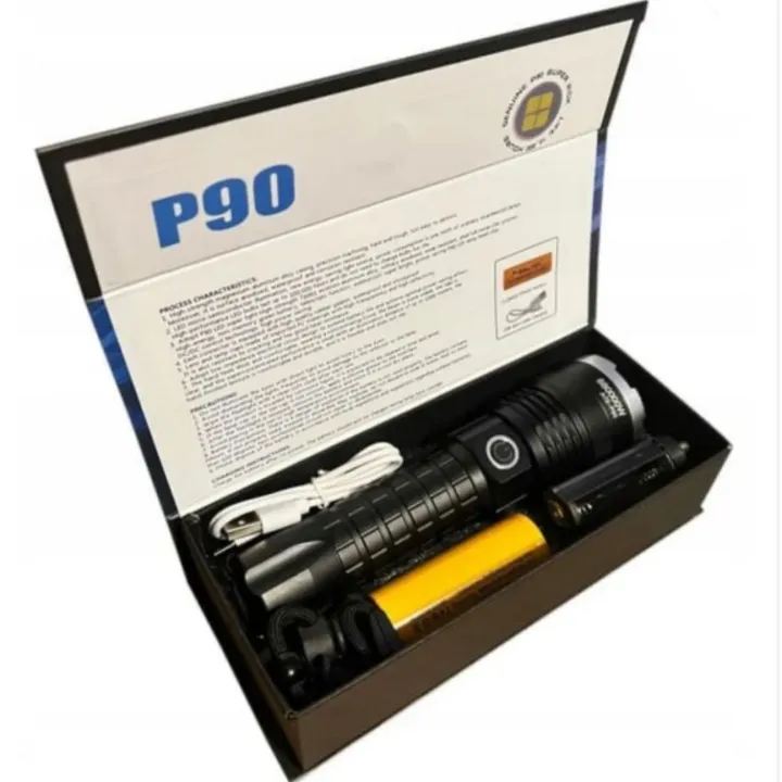 P90%20Rechargeable%20LED%20Flashlight%20Torch%20-%20Image%202