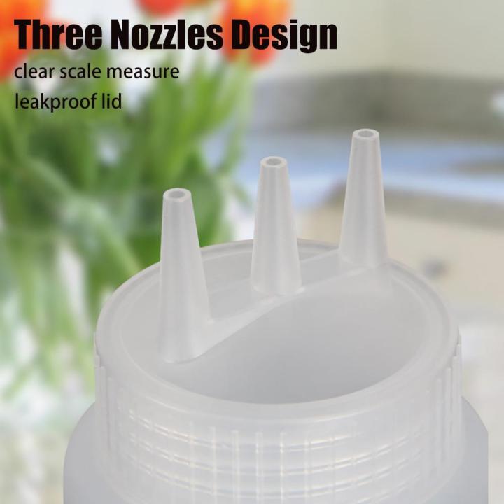 Plastic%20Squeezing%20Sauce%20bottle%20New%20Squeezable%20Graduated%20Jam%20Container%20Salad%203%20Nozzles%20Gravy%20Boats%20-%20Image%203