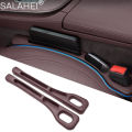 2pc Car Seat Gap Filler Organizer Pu Waterproof Car Seat Gap Plug Strip with 2 Grooves Seat Gap Storage Auto Interior Accessorie. 