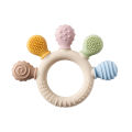 Soft Silicone Baby Teether – Cartoon Shape Rich Biting Points, Rounded Corners, Finger Shape Awareness, High-Temp Sterilizable.