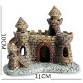 Aquarium Resin Castle Fish Tank Decorations Castle Tower Ornaments Fish Tank Aquarium Accessories. 