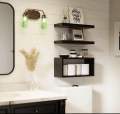 Floating Shelves Set of 3, Modern Bathroom Shelves Wall Mounted Shelves for Wall Decor,. 