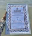 Customized Nikkah Contract Frame | Nikkah Contract | Bride Groom Thumbprint |. 