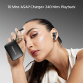 boAt Nirvana Ivy Wireless Earbuds, 50 Hours Playback, 50dB ANC, 360 Spatial Audio with Head Tracking, App Support, Adaptive EQ powered by Mimi, Google fast pair, ASAP Charge, boAt Signature Sound. 