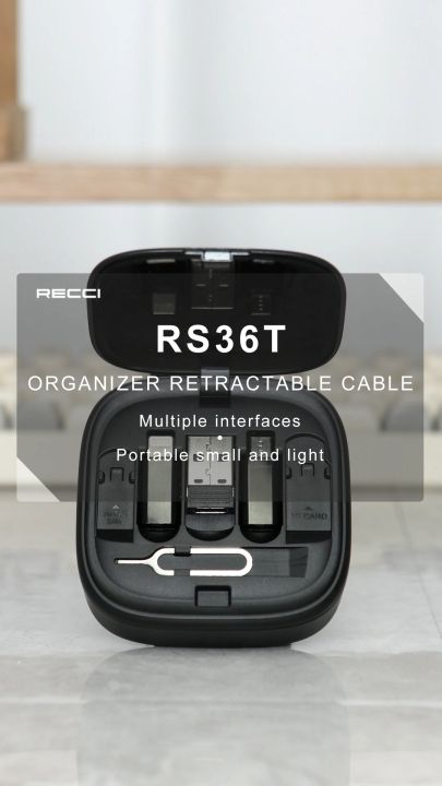 Recci RS36T Multifunction (5-in-1 ) PD65W Fast Charging DATA CABLE SET