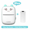 Cute HD Photo Printer Mini Drucker Thermal Adhesive Label Portable Makeid Inkless Bluetooth Multi-function Miniprint for Sticker. 