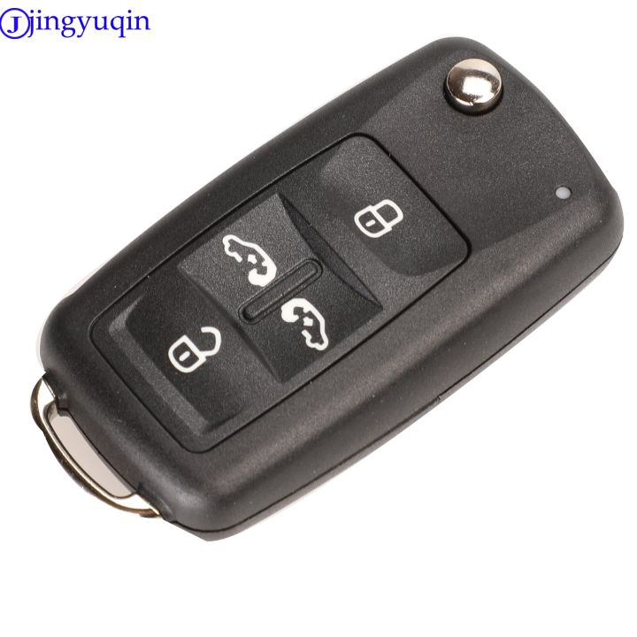 Jingyuqin%202/3/4/5%20Buttons%20Folding%20Remote%20Car%20Key%20Case%20Shell%20For%20VW%20Sharan%20Tiguan%20Golf%20Sagitar%20Polo%20MK6%20Touareg%20-%20Image%203