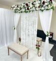 Nikkah Stage Lari Without Flowers Bride Groom Stage. 