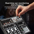 4 / 7 Channel Audio Interfacer Depusheng XT4 DJ Mixer 99-Bit DSP Effect USB Audio Mixer  +48V Phantom Bluetooth for Karaoke. 