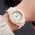 【New Arrivals】Luxury Watches Women Wood Grain Simple Quartz Wristwatch Ladies Simplicity Retro Men Design Clock Relogio Mujer Masculino Hot. 