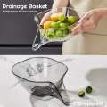 Multipurpose  Drainage Vegetable/Fruits Acrylic Kitchen Basket. 