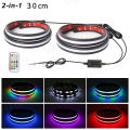 Car LED Emergency Flash Warning Lamp Strobe Strip Daytime Running Light Flexible Pedal Light Bar Waterproof With Remote Control. 