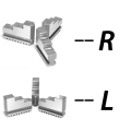 Lathe Chuck Spare Part Soft Jaws Internal Jaw And External Jaw 3 Jaw Chuck K11 SANOU Chuck Jaws For K11 80MM 100MM 125MM 160MM.