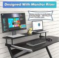 48 Inch Computer Laptop Desk With Moniter Stand. 