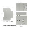 6IN1 Din Rail AC Monitor 110V 220V 380V 100A Voltage Current Power Factor Active KWH Electric Energy Frequency Meter VOLT AMP. 