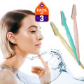Tinkle Eyebrow Painless Facial Hair Remover Razor for Face, Pack of 3 (9pcs) & Pack of 1 (3pcs) Women and Men sensitive skin facial razor, compact hair removal tool, safe facial hair remover, travel-friendly eyebrow razor (Multicolour). 
