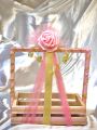 Gift basket, wooden gift basket, birthday gift basket, pink basket, baby girl basket, gift basket for girls & boys. 