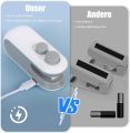2 in 1 Portable Mini Bag Sealer with Cutter – USB Rechargeable Magnetic Heat Sealing Machine for Plastic Bags, Food Packaging & Kitchen Storage, (No Color Choice). 