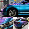 Sparkle Metallic Chameleon Vinyl Wrap Film Roll Purple To Blue Car Adhesive Vinyl Motorcycle Decal Wrapping Car Film Covering.