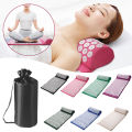 Acupressure Pillow With Storage Bag For Neck Back Foot Massage Pads Acupressure Mat Pillow Set Improves Bloods Circulation Mat.