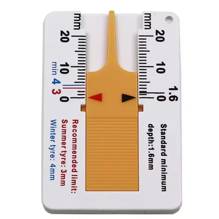 Depthometer 0-20mm Auto Car Tyre Tread Depthometer Depth Indicator Gauge Gage ...