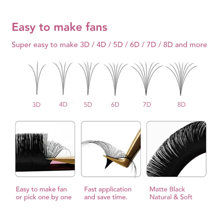 DIYDAY%20Easy%20Fan%20Volume%20Eyelash%20Extensions%20Wholesale%20C%20D%20Curve%20Easy%20Blooming%20PBT%20Mink%20Eyelashes%20Camellia%20False%20Lashes%20Supplies%20-%20Image%203