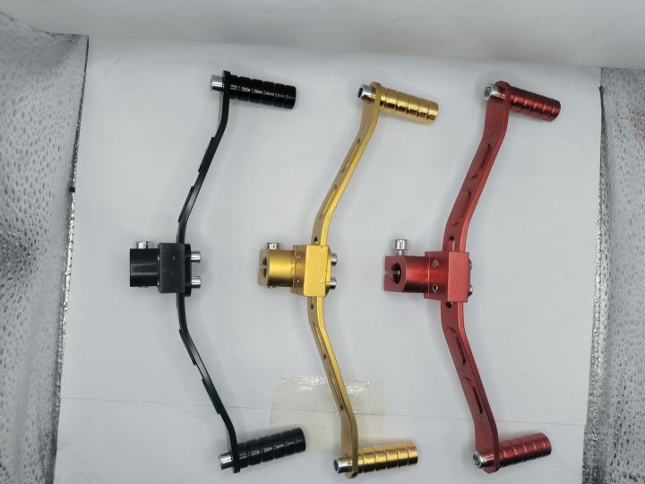 fancy gear levers for cd 70 , cg 125 etc available in black , red and golden colour
