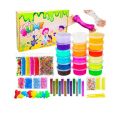 12 Slime pack & 6 Glitter bottle & Orbeez ball and Water Baloons / 1 Clay mitti pcs : 10 stick icecream Kids Learning Toys Box Not Included. 