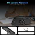 Vivo Y200 (4G) Back Cover Back Cover Shockproof Armor Cover Magnetism Holder Back Clip Phone Case. 