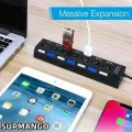 USB Hub Hub USB Adapter Multi Ports Use Power Adapter Extensor USB 2.0 PC Computer Accessories Switch USB For Laptop. 