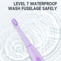Electric Toothbrush for Adult Five Gear Mode IPX7 Waterproof 3D Arc Design Rechargeable Oral Health Dupont Bristles.