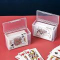 1/3pcs Playing Card Box, Clear Deck Case, Two Poker Images Can Be Placed (NO Cards) Christmas, Halloween, Thanksgiving Gift Part. 