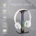 RGB Headphone Stand with Type C 2 USB Ports 3.5mm Audio for All Headsets Gamers Gaming PC Desktop Earphone Accessories Holder. 